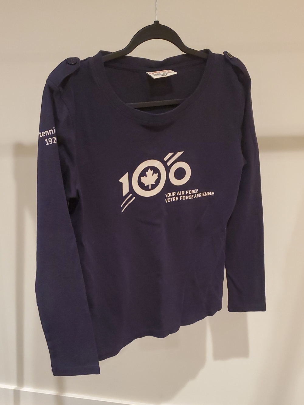 Women's Red Canoe RCAF Centennial Navy Long-Sleeve Top